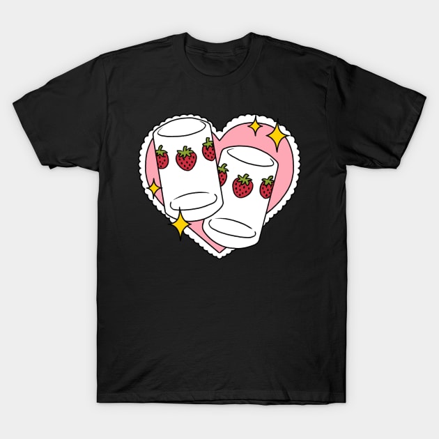 Strawberry glasses T-Shirt by crisbubastis